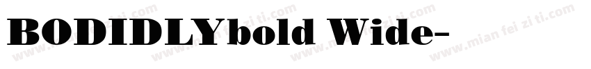 BODIDLYbold Wide字体转换
